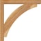Ekena Millwork Thorton Block Rough Sawn Bracket w/ Offset Brace, Western Red Cedar, 4"W x 22"D x 22"H BKT0402X22X22THR05RWR - alternate 3